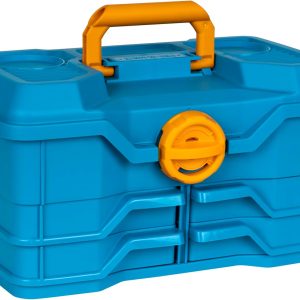 Flambeau Outdoors 440NGA NextGen 4/0 Medium Fishing Tackle Box, 4 Pivot Trays, 23 Compartments, Advanced Tackle Storage Organizer, Blue